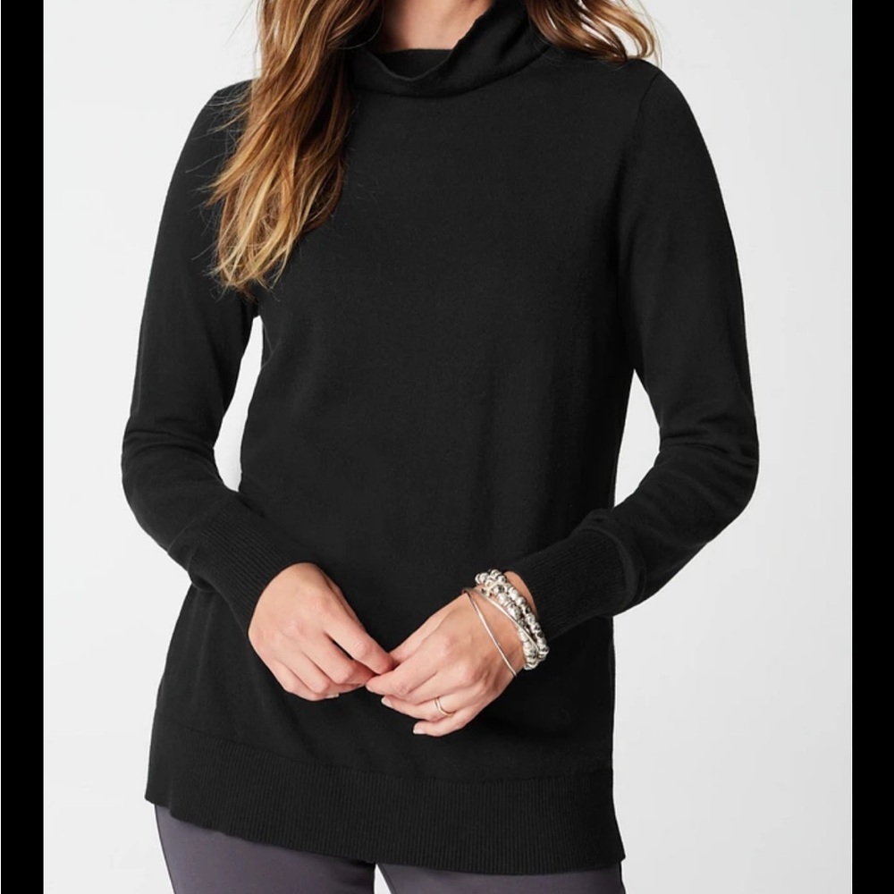 J.Jill Women's Black Turtleneck Sweater